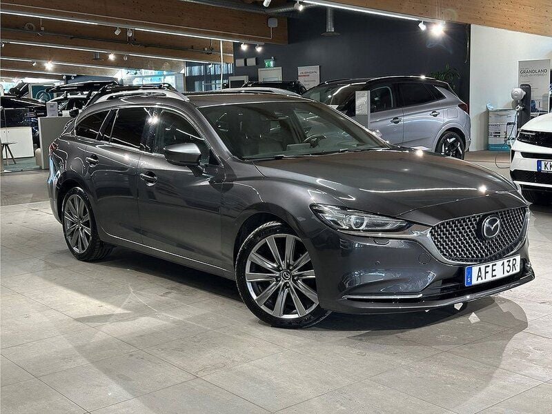 Grå Begagnad 2019 Mazda 6 Optimum Kombi | 219 900 kr (Marknadspris) - Bild 1/4