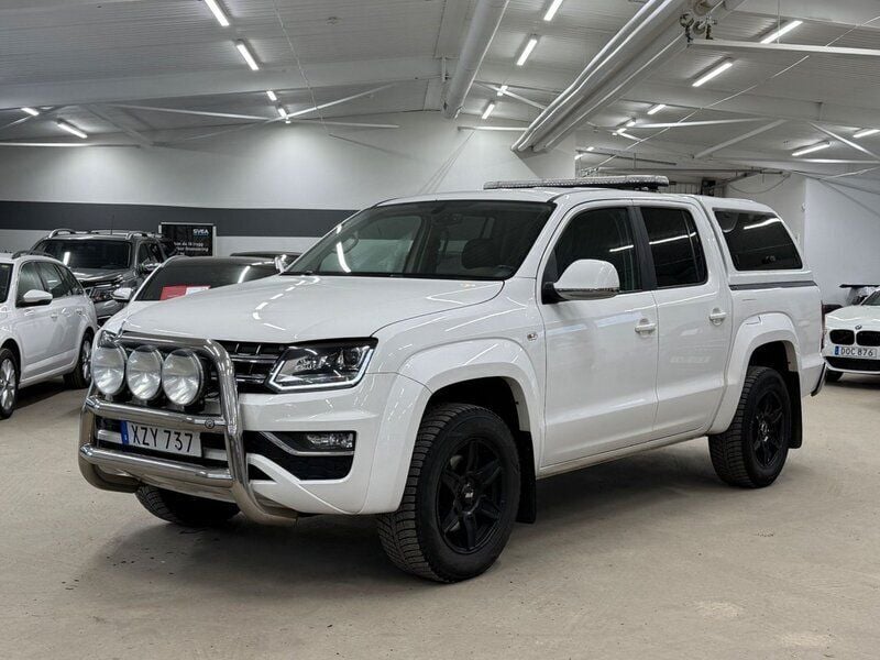 Vit Begagnad 2019 VW Amarok Highline Pickup | 288 900 kr (Superpris) - Bild 1/4