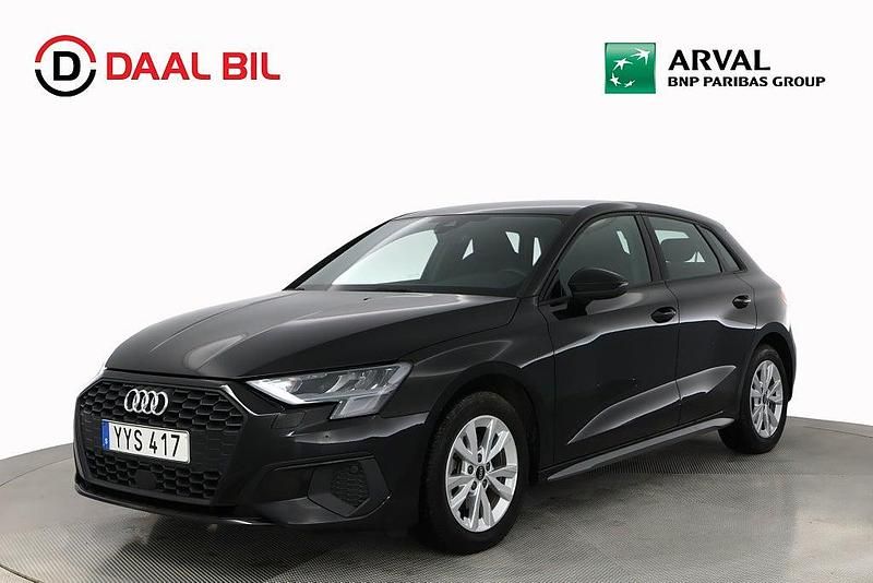 Begagnad Audi A3 Sportback Proline 150 HK (110 kW) 2021 Svart Halvkombi