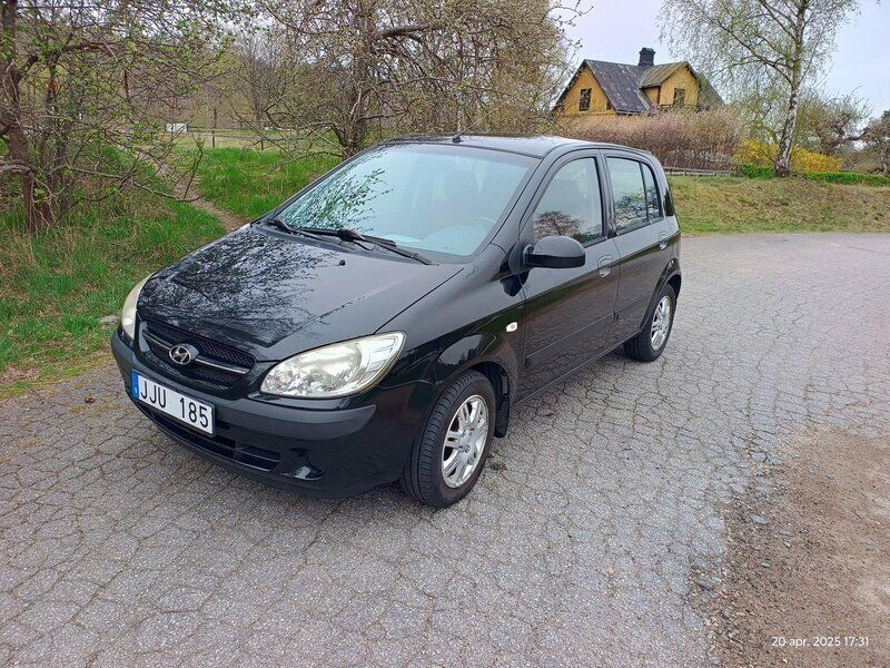 Svart Begagnad 2008 Hyundai Getz Halvkombi | 6 000 kr (Superpris) - Bild 1/3