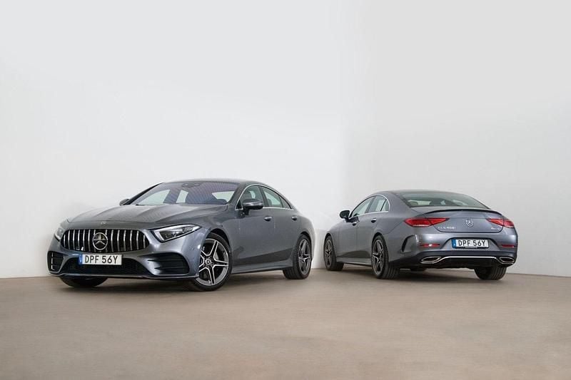 Grå Begagnad 2020 Mercedes CLS450 AMG Sportkupé | 589 000 kr - Bild 1/4
