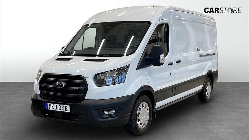 Vit Begagnad 2022 Ford Transit Van | 309 900 kr (Bra pris) - Bild 1/4