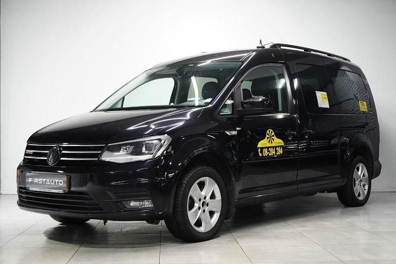 Svart Begagnad 2019 VW Caddy Maxi Life Life Minibuss | 119 900 kr - Bild 1/4