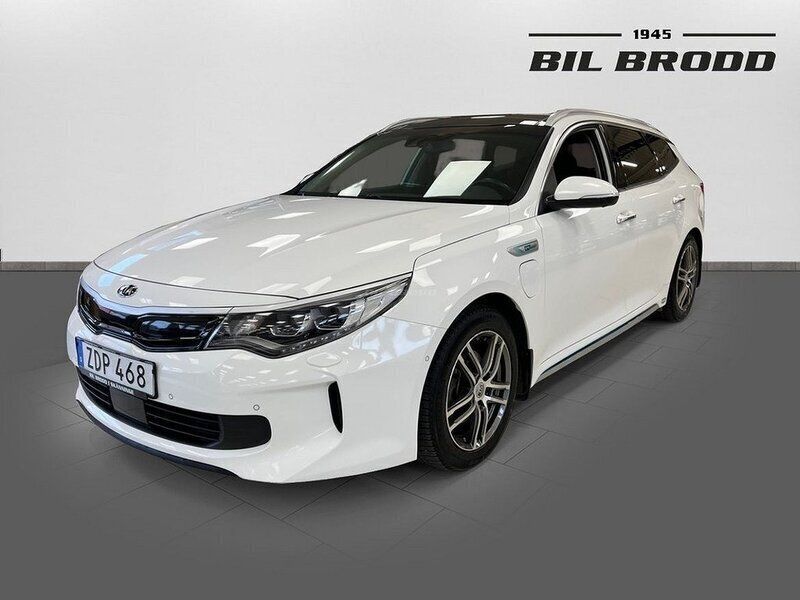 Vit Begagnad 2017 Kia Optima Hybrid 2 Sedan | 184 500 kr (Lite dyr) - Bild 1/4
