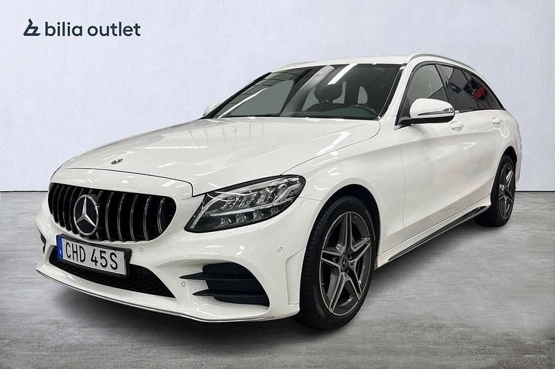 Vit Begagnad 2019 Mercedes C200 AMG line Kombi | 244 900 kr (Marknadspris) - Bild 1/3