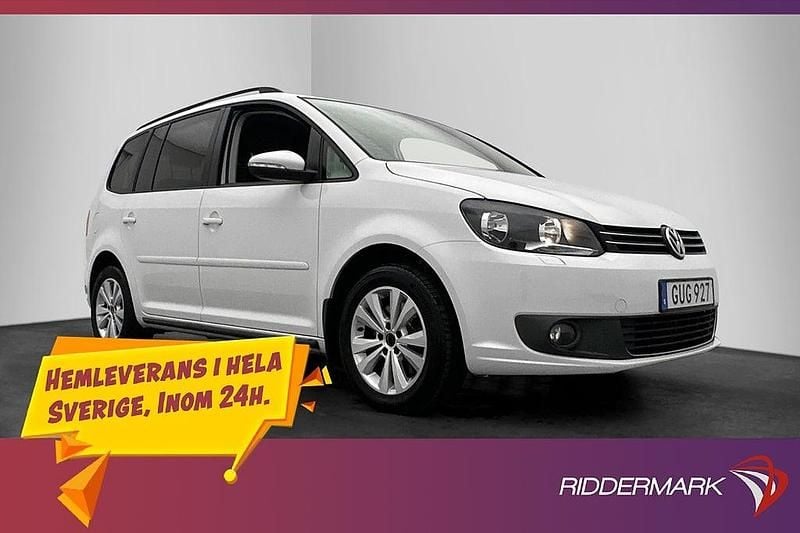 Vit Begagnad 2015 VW Touran Minibuss | 144 900 kr (Superpris) - Bild 1/3