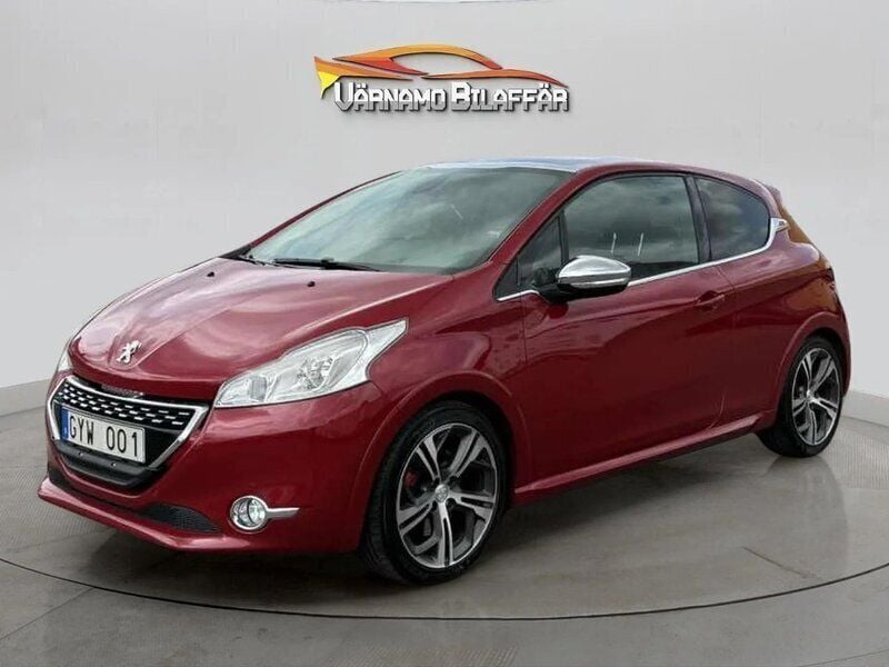 Mörkröd (röd) Begagnad 2013 Peugeot 208 GTi Halvkombi | 105 900 kr (Lite dyr) - Bild 1/4