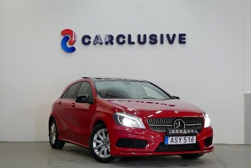 Röd Begagnad 2014 Mercedes A180 AMG Halvkombi | 108 800 kr (Marknadspris) - Bild 1/4