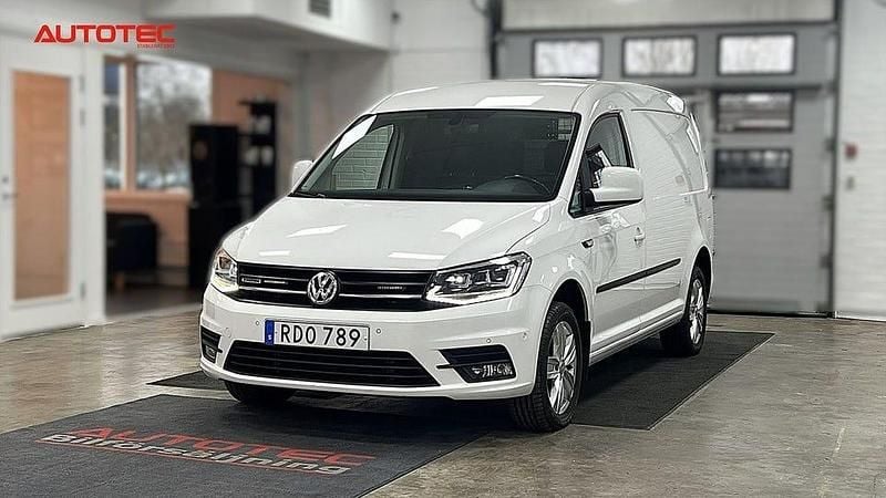 Vit Begagnad 2020 VW Caddy Maxi Minibuss | 259 500 kr (Marknadspris) - Bild 1/4
