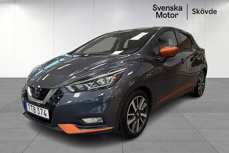 Grå Begagnad 2017 Nissan Micra Halvkombi | 119 200 kr (Marknadspris) - Bild 1/4