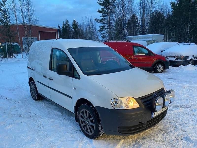 Vit Begagnad 2008 VW Caddy Minibuss | 30 900 kr (Marknadspris) - Bild 1/4