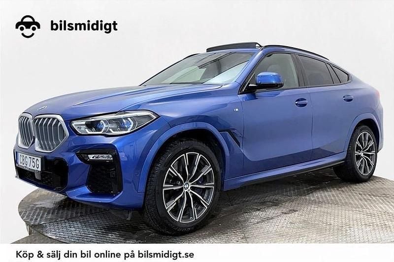 Blå Begagnad 2019 BMW X6 M Sport SUV | 628 900 kr - Bild 1/3