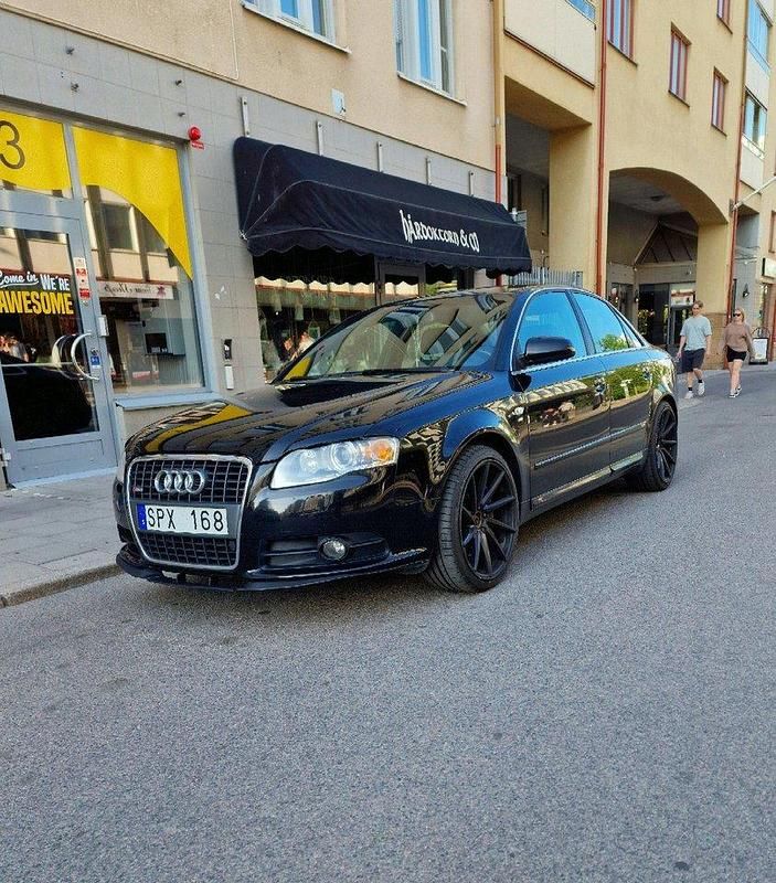 Svart Begagnad 2007 Audi A4 S-Line Sedan | 99 000 kr - Bild 1/4
