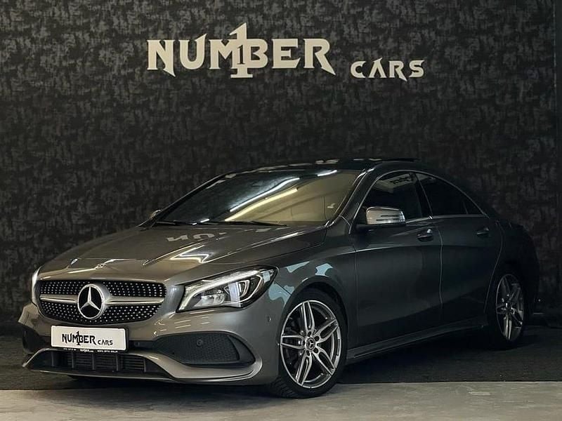 Mörkgrå Begagnad 2017 Mercedes CLA200 Sport Sportkupé | 229 900 kr (Lite dyr) - Bild 1/4