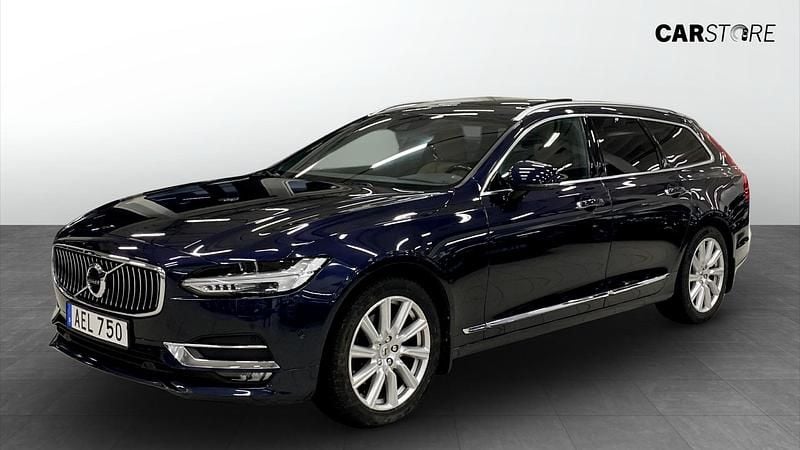Begagnad Volvo V90 2017 Blå Kombi