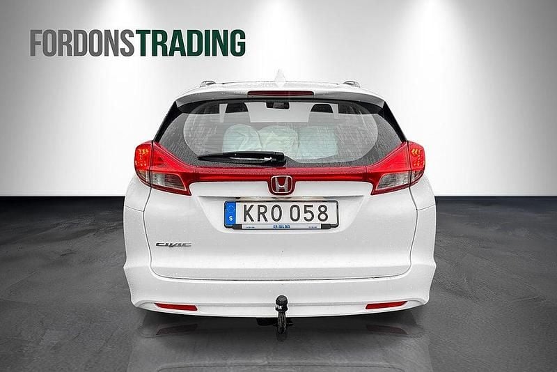 Begagnad Honda Civic Sport 120 HK (88 kW) 2014 Vit Kombi