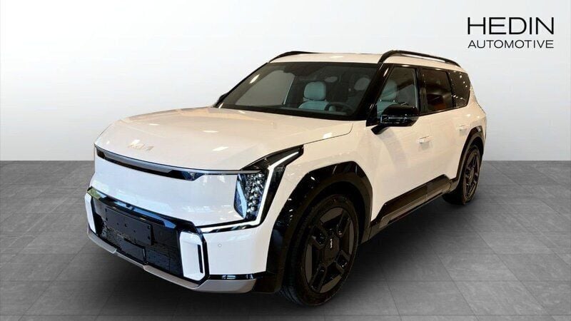 Vit (white) Ny 2025 Kia EV9 GT-Line SUV | 877 900 kr (Marknadspris) - Bild 1/4