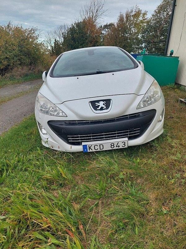 Vit Begagnad 2009 Peugeot 308 CC Cab | 23 000 kr - Bild 1/4