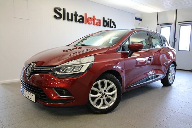 Mörkröd Begagnad 2018 Renault Clio GrandTour Intens Kombi | 89 800 kr (Lite dyr) - Bild 1/4