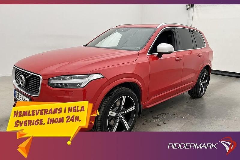 Röd Begagnad 2015 Volvo XC90 R-Design SUV | 389 800 kr (Marknadspris) - Bild 1/3