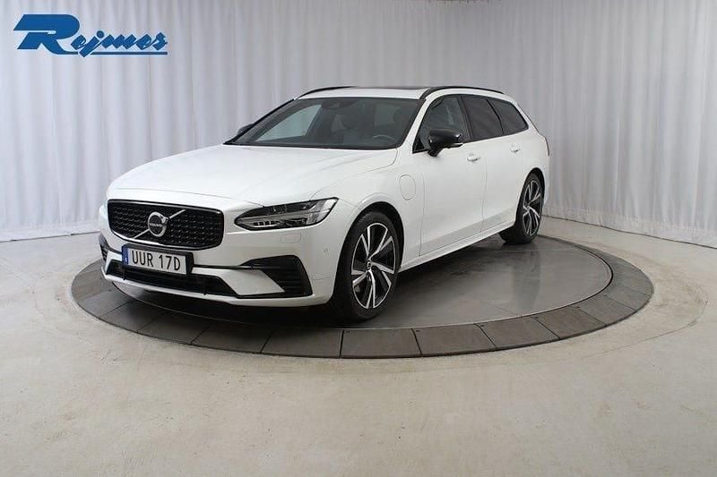 Crystal vit metallic Begagnad 2021 Volvo V90 R-Design Kombi | 324 900 kr (Bra pris) - Bild 1/4