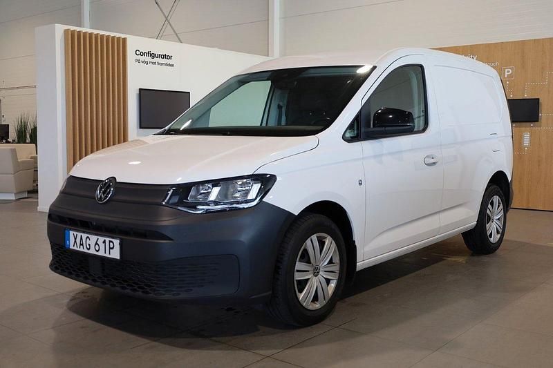 Vit Begagnad 2022 VW Caddy Minibuss | 249 800 kr (Bra pris) - Bild 1/3