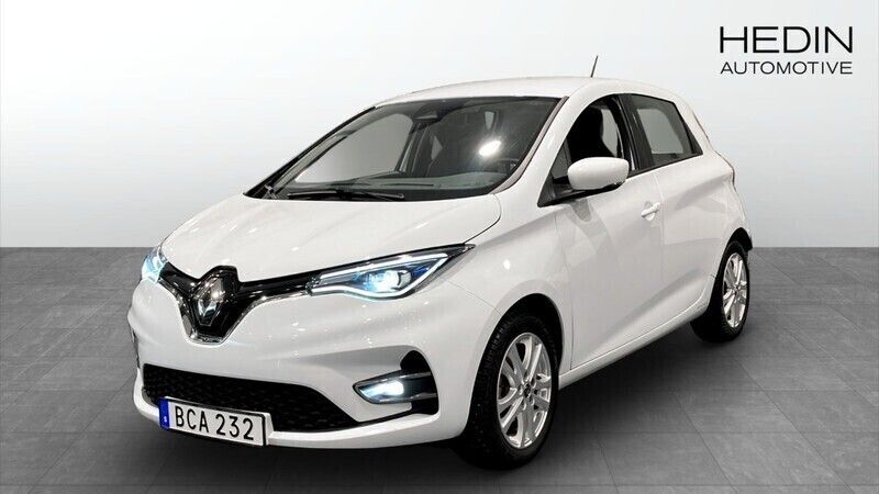 Vit (white) Begagnad 2021 Renault Zoe Zen Halvkombi | 169 900 kr (Marknadspris) - Bild 1/4