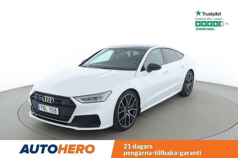 Vit Begagnad 2018 Audi A7 Sportback S-Line Halvkombi | 449 000 kr (Dyr) - Bild 1/4