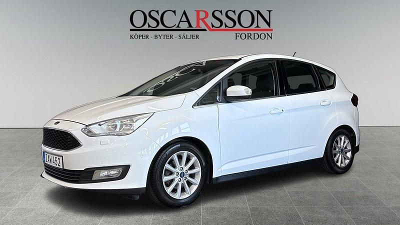Vit Begagnad 2018 Ford C-MAX Minibuss | 99 900 kr (Marknadspris) - Bild 1/4