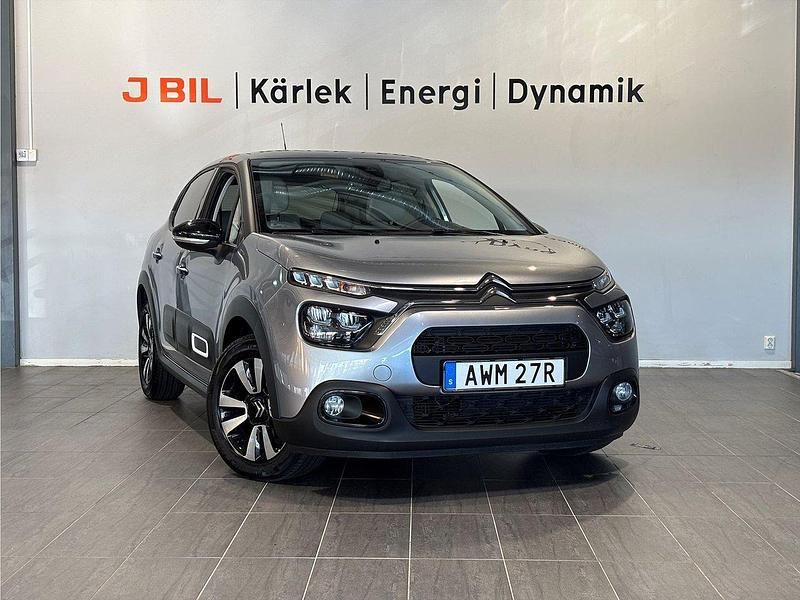 Grå Begagnad 2024 Citroën C3 Shine Halvkombi | 189 900 kr (Marknadspris) - Bild 1/4