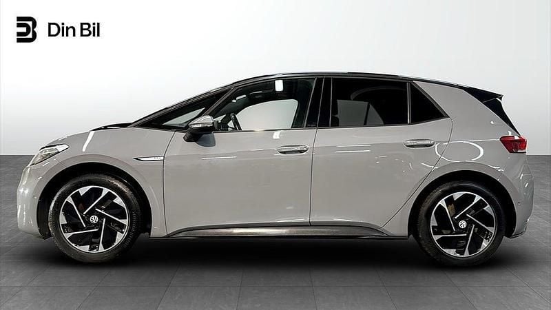 Begagnad VW ID.3 Pro Performance 150 kW (204 HK) 2022 Moonstone grey black Halvkombi