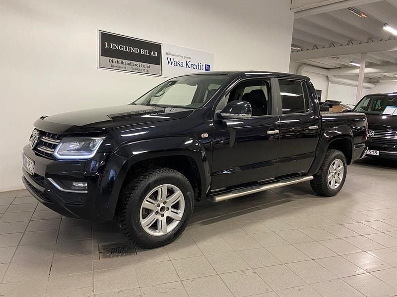 Svart Begagnad 2017 VW Amarok Highline Pickup | 299 900 kr (Lite dyr) - Bild 1/4