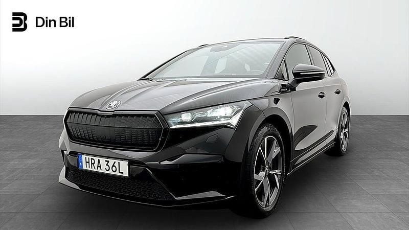 Begagnad Skoda Enyaq iV SportlinePlus 194 kW (265 HK) 2023 Svart SUV
