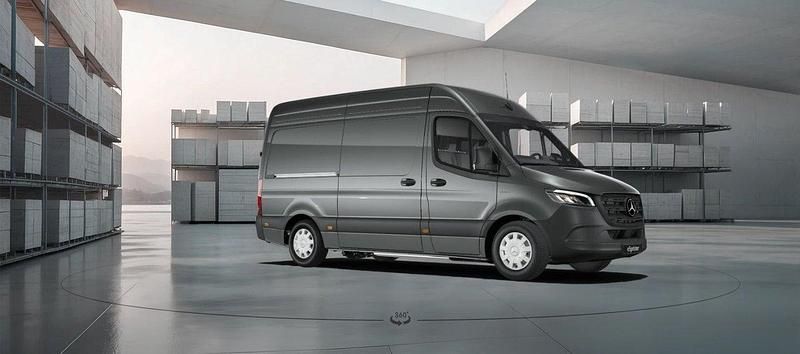 Blå (cavansitblå metallic) Ny 2025 Mercedes E-Sprinter Van | 889 000 kr (Superpris) - Bild 1/4