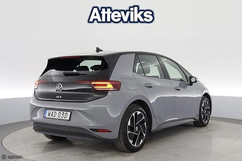Begagnad VW ID.3 Pro Performance 150 kW (204 HK) 2022 Grå Halvkombi
