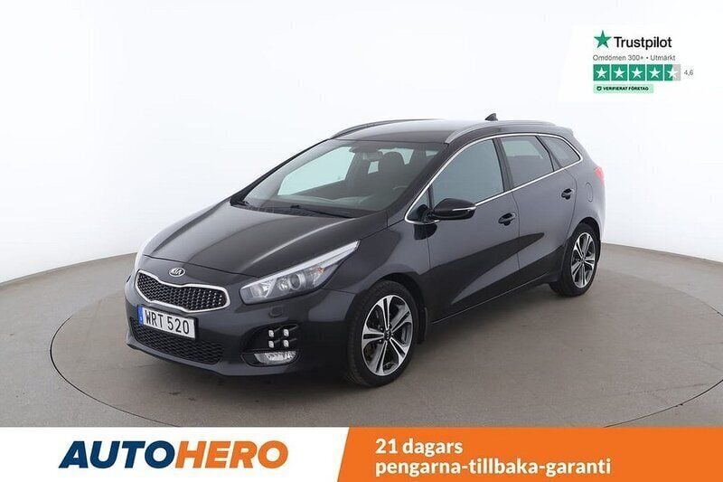 Svart Begagnad 2017 Kia Ceed Sportswagon GT-Line Kombi | 124 000 kr (Marknadspris) - Bild 1/4