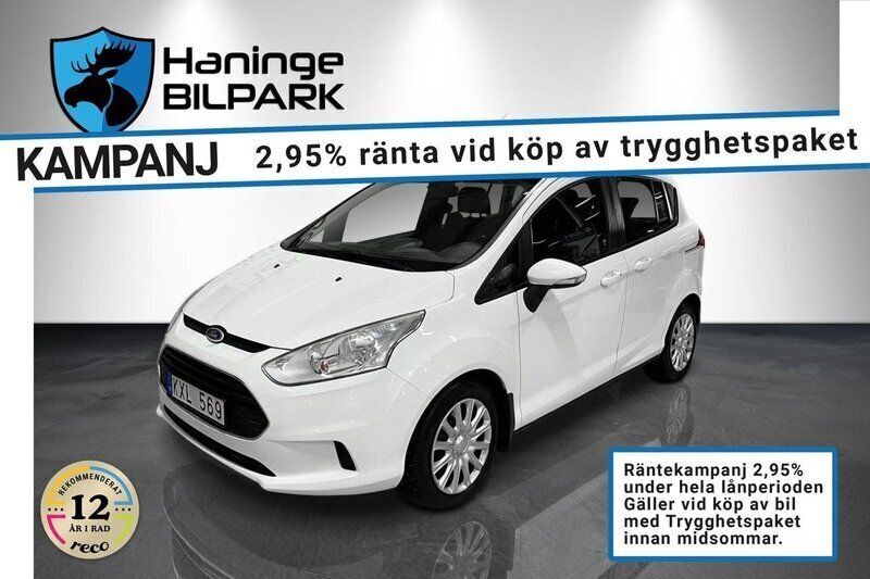 Vit Begagnad 2013 Ford B-MAX Minibuss | 39 900 kr (Bra pris) - Bild 1/2