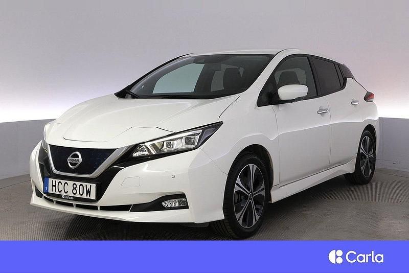 Vit Begagnad 2021 Nissan Leaf 360º Halvkombi | 194 900 kr (Marknadspris) - Bild 1/4