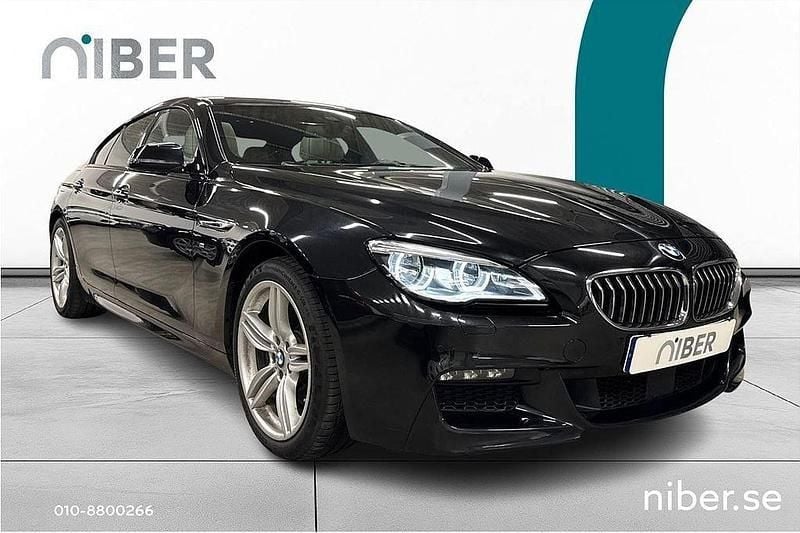 Svart Begagnad 2017 BMW 640 M Sport Sportkupé | 379 900 kr (Marknadspris) - Bild 1/4