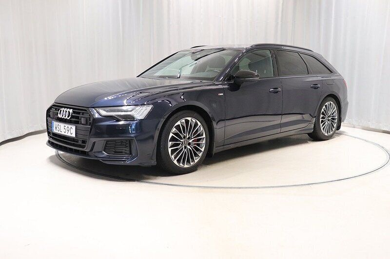 Mörkblå (firmamentblå metallic) Begagnad 2022 Audi A6 S-Line Kombi | 418 800 kr (Marknadspris) - Bild 1/4