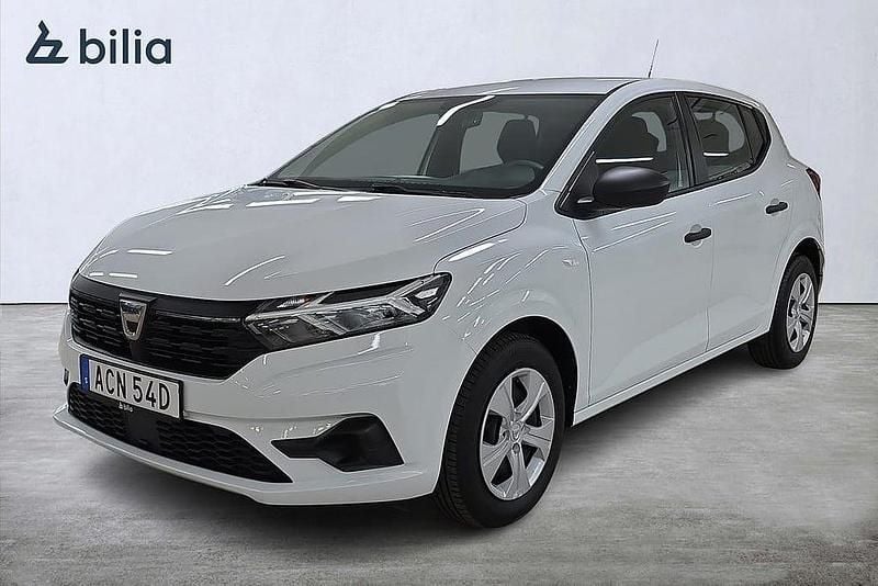 Vit Begagnad 2022 Dacia Sandero Essentiel Halvkombi | 124 000 kr (Marknadspris) - Bild 1/3