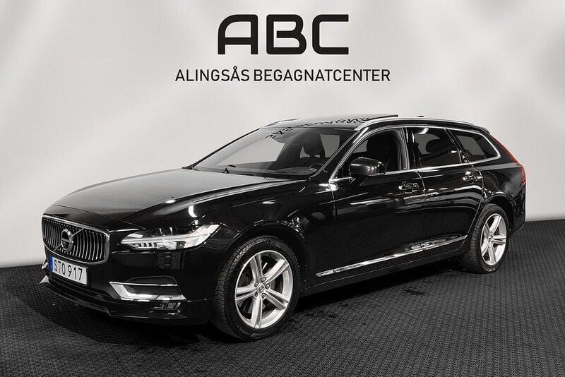 Svart Begagnad 2018 Volvo V90 Inscription Kombi | 274 900 kr (Marknadspris) - Bild 1/4