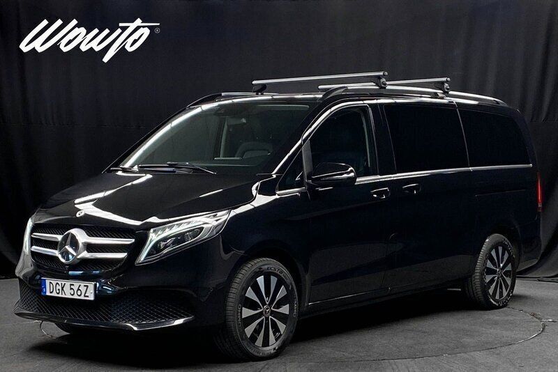Svart Begagnad 2021 Mercedes V300 Avantgarde Minibuss | 679 800 kr (Lite dyr) - Bild 1/3