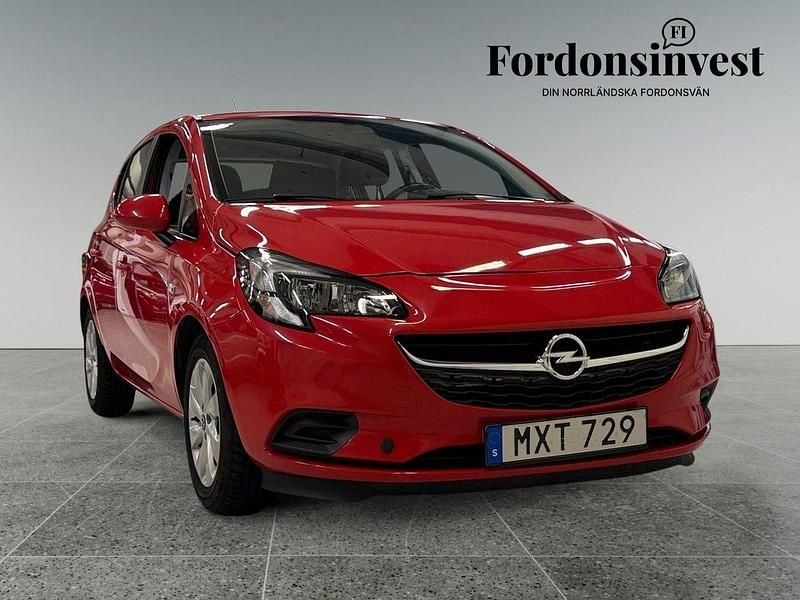 Röd Begagnad 2016 Opel Corsa Enjoy Halvkombi | 89 500 kr (Lite dyr) - Bild 1/4