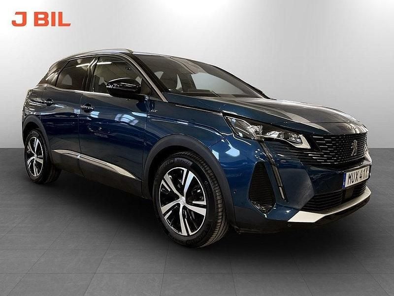 Blå Begagnad 2022 Peugeot 3008 GTi SUV | 229 900 kr (Bra pris) - Bild 1/4
