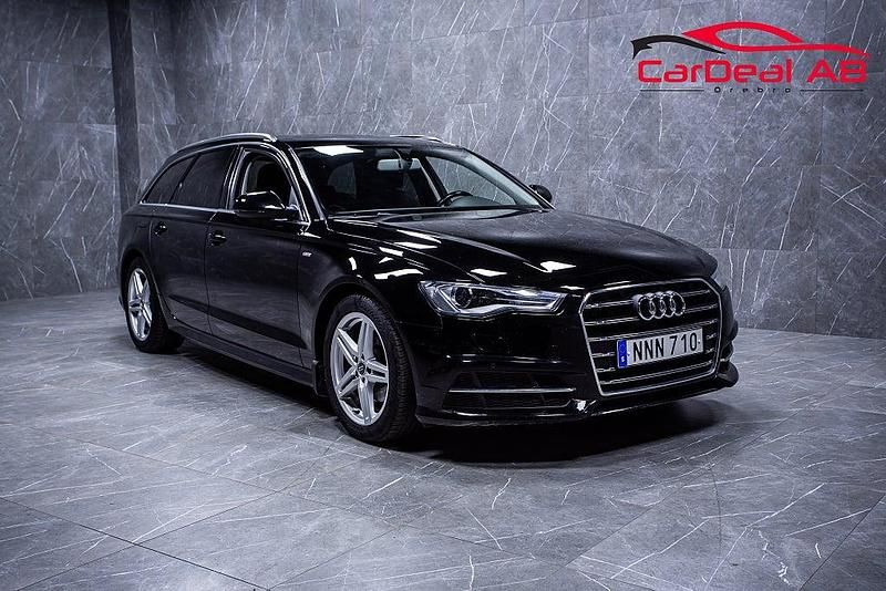 Svart Begagnad 2016 Audi A6 S-Line Kombi | 158 800 kr (Marknadspris) - Bild 1/4