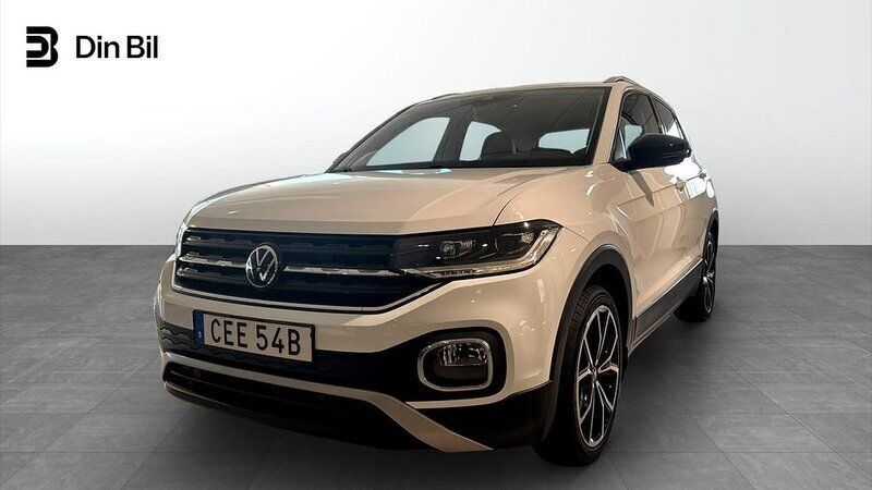 Vit Begagnad 2021 VW T-Cross GT SUV | 219 900 kr (Marknadspris) - Bild 1/4