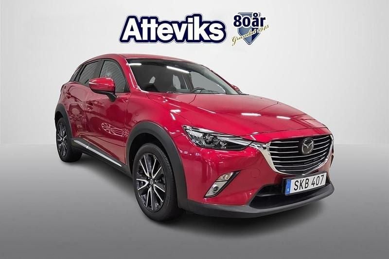 Röd Begagnad 2018 Mazda CX-3 SUV | 189 900 kr (Marknadspris) - Bild 1/4