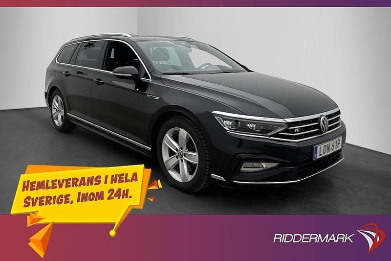 Svart Begagnad 2021 VW Passat R-line Kombi | 299 800 kr (Marknadspris) - Bild 1/3