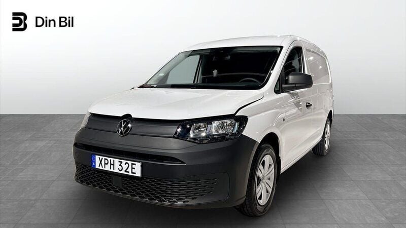 Vit Ny 2025 VW Caddy Maxi Minibuss | 429 750 kr (Marknadspris) - Bild 1/4